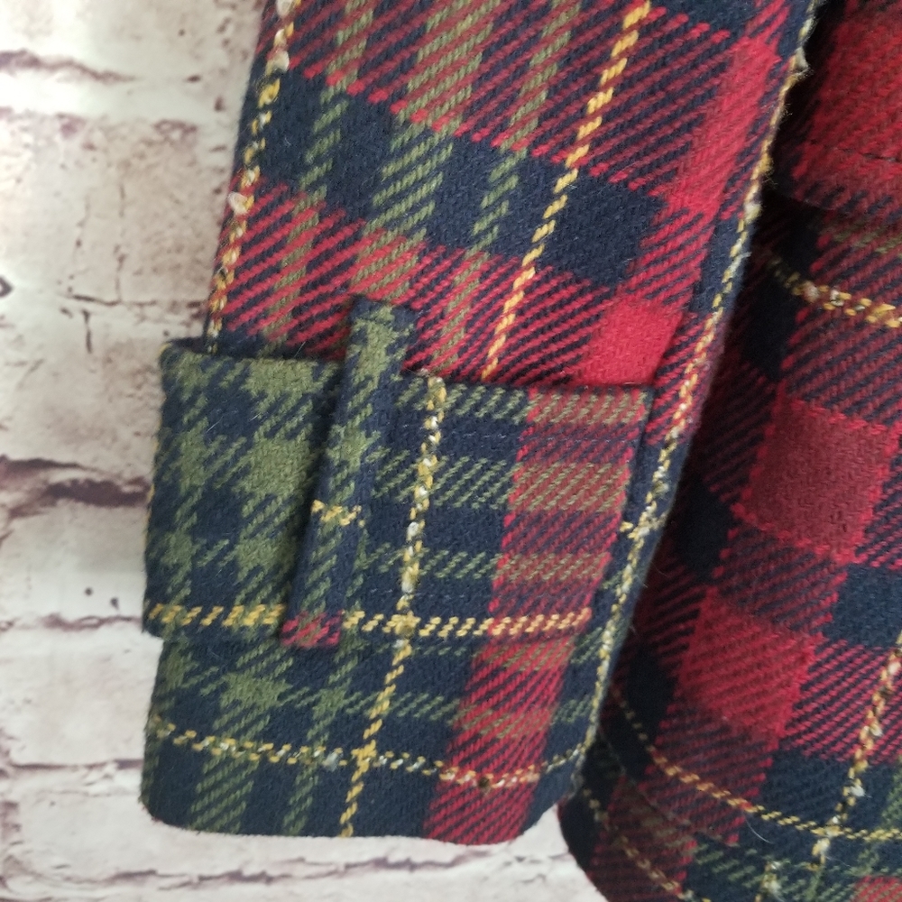 Next plaid pea coat - Picture 6 of 7